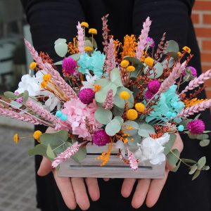 caja flores secas