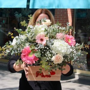Caja de flores para mama
