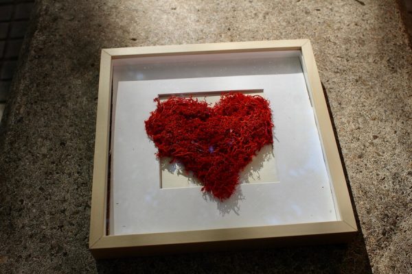 Cuadro corazon rojo